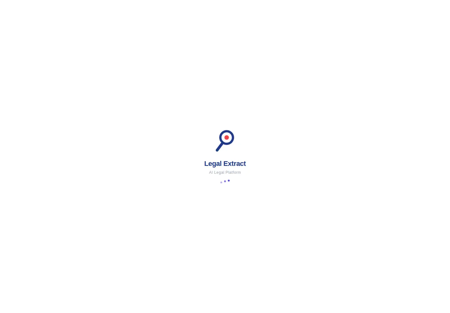 Captured homepage of legalextract.ai in the current scan