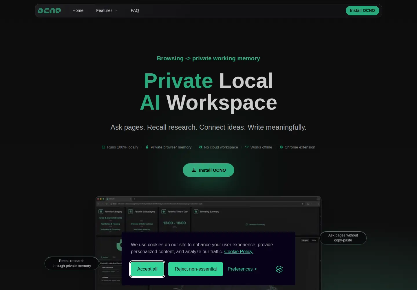 Screenshot of ocno.ai