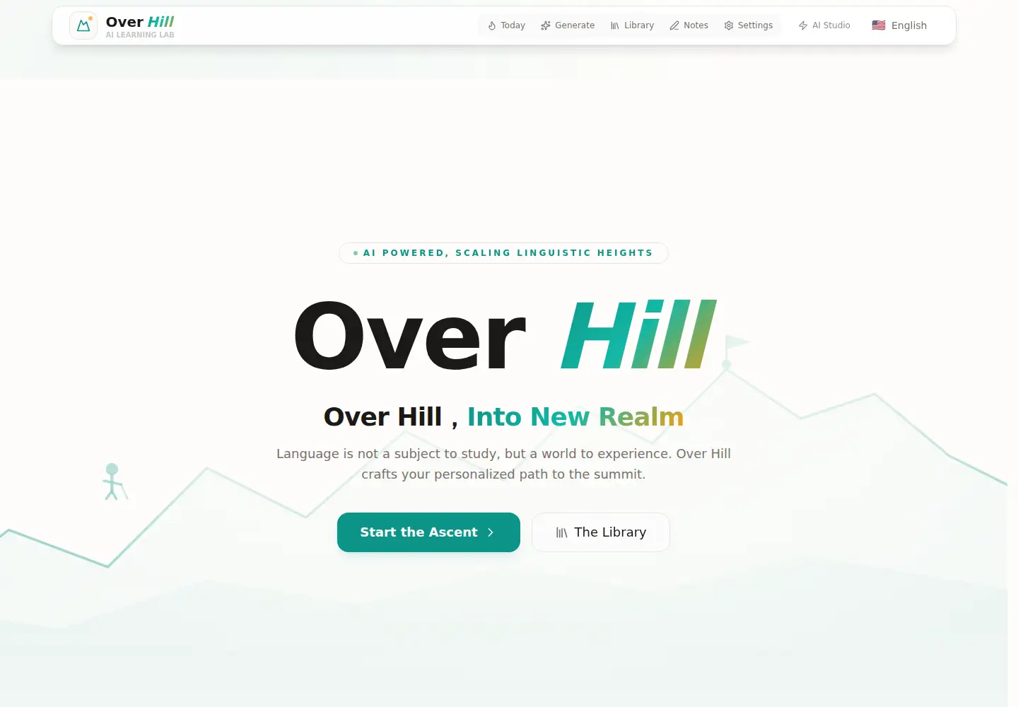 Captured homepage of overhill.ai in the current scan