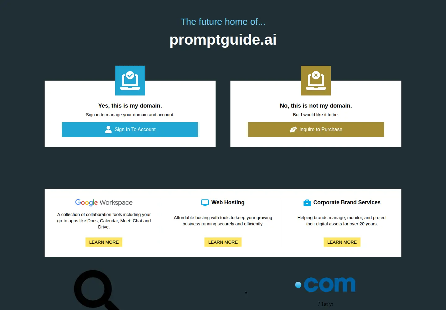 Screenshot of promptguide.ai