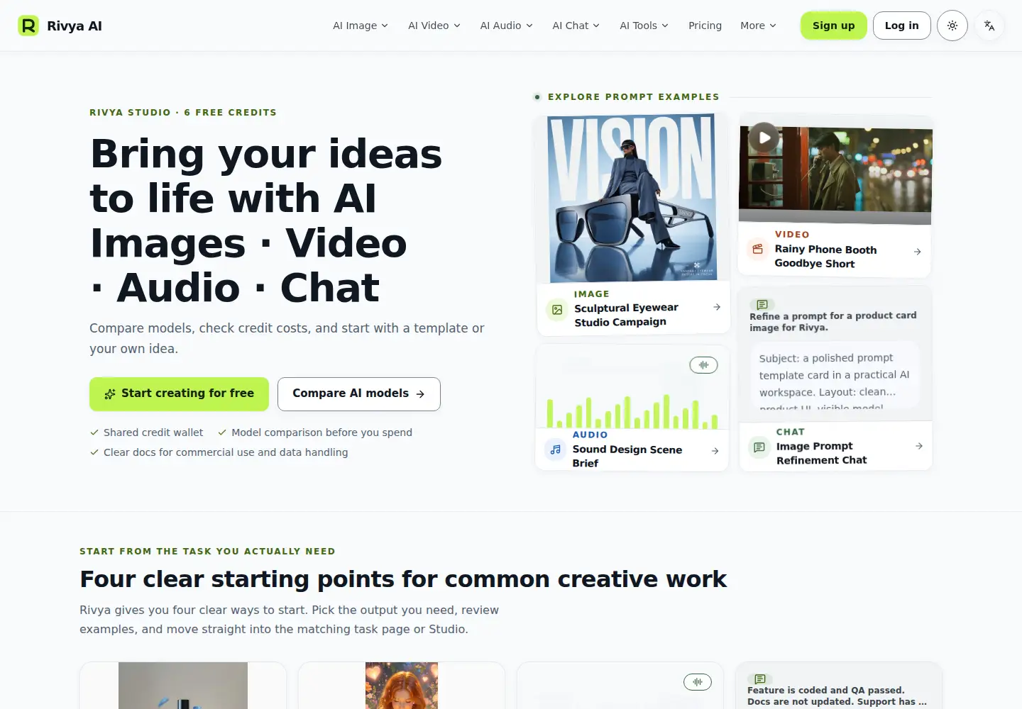 Screenshot of rivya.ai