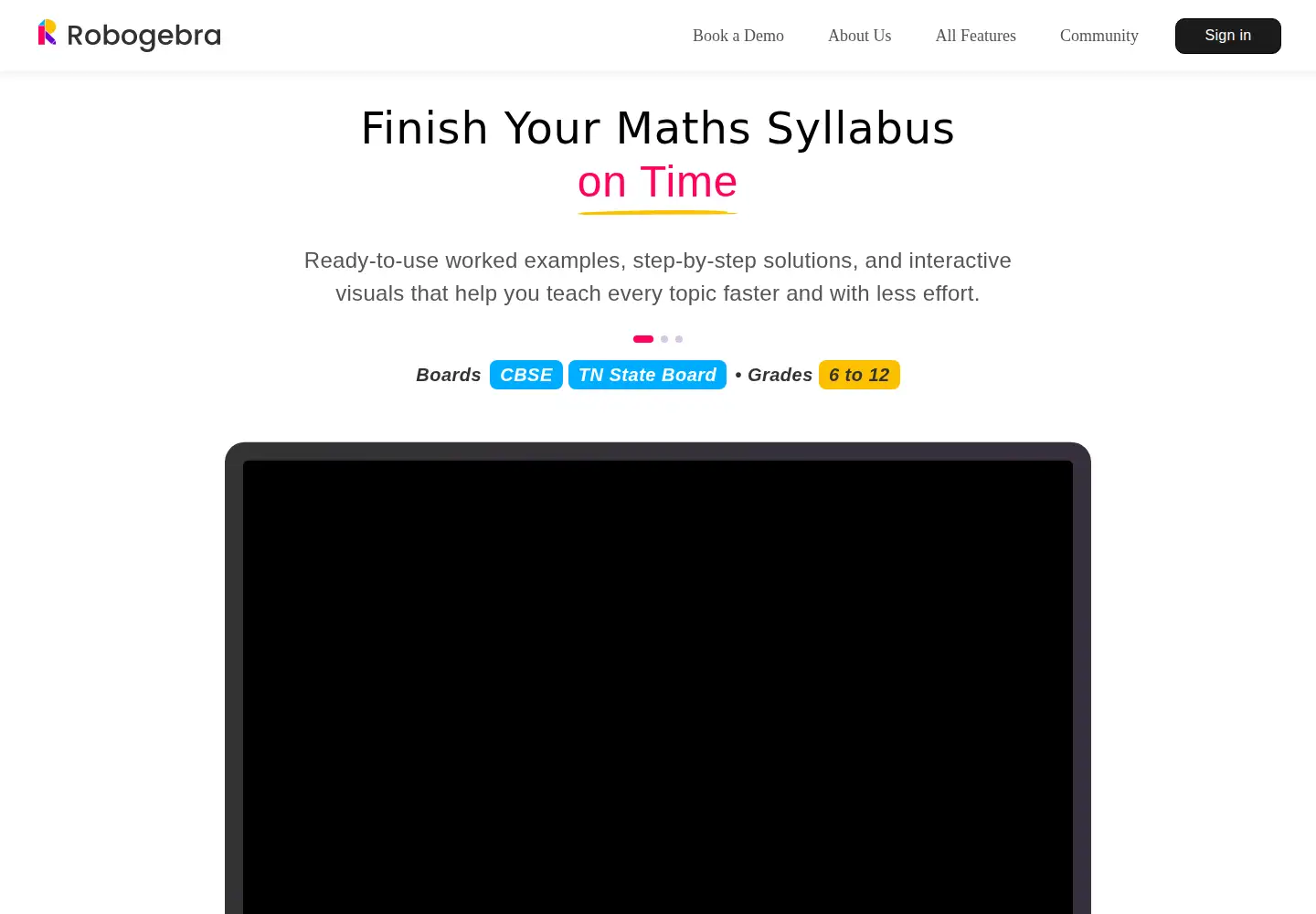 Captured homepage of robogebra.ai in the current scan