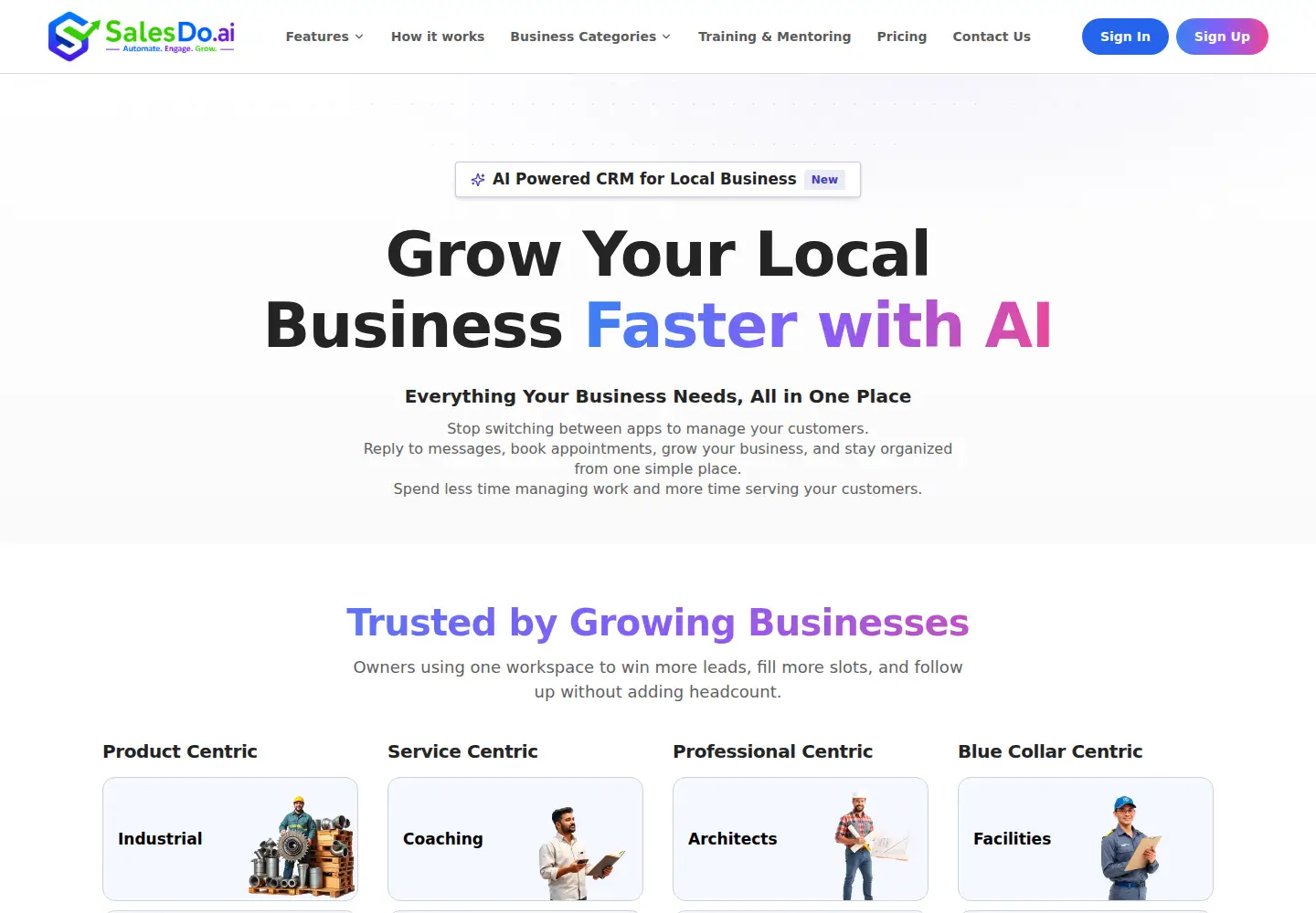 Screenshot of salesdo.ai