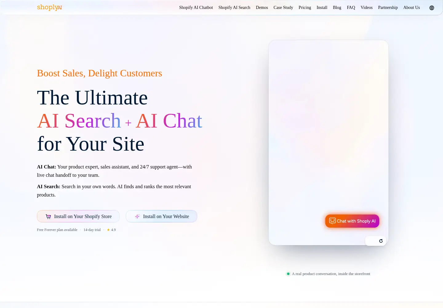Captured homepage of shopily.ai in the current scan