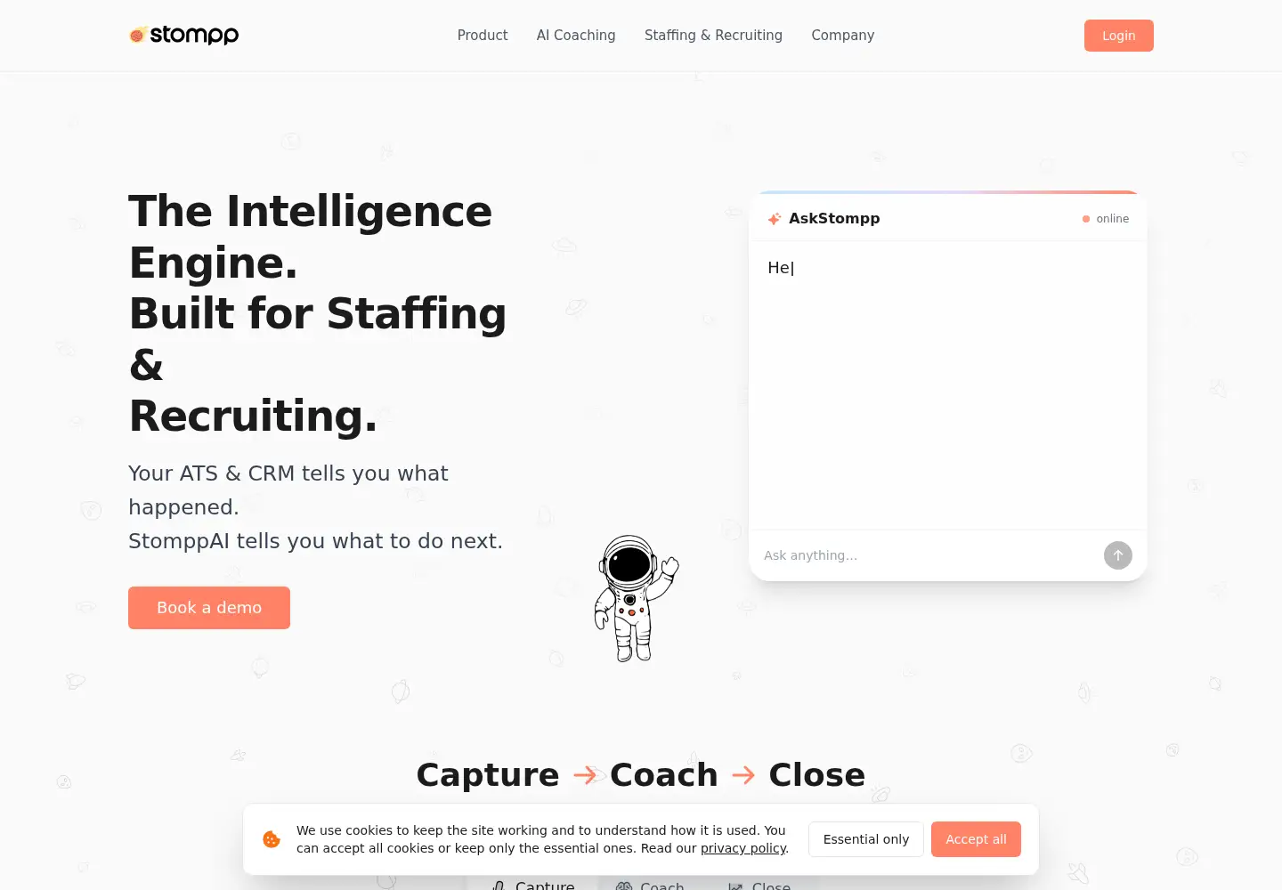 Captured homepage of stompp.ai in the current scan