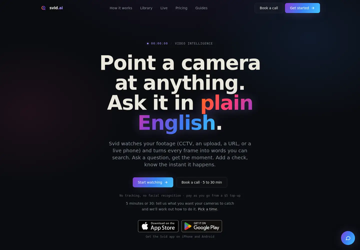 Screenshot of svid.ai