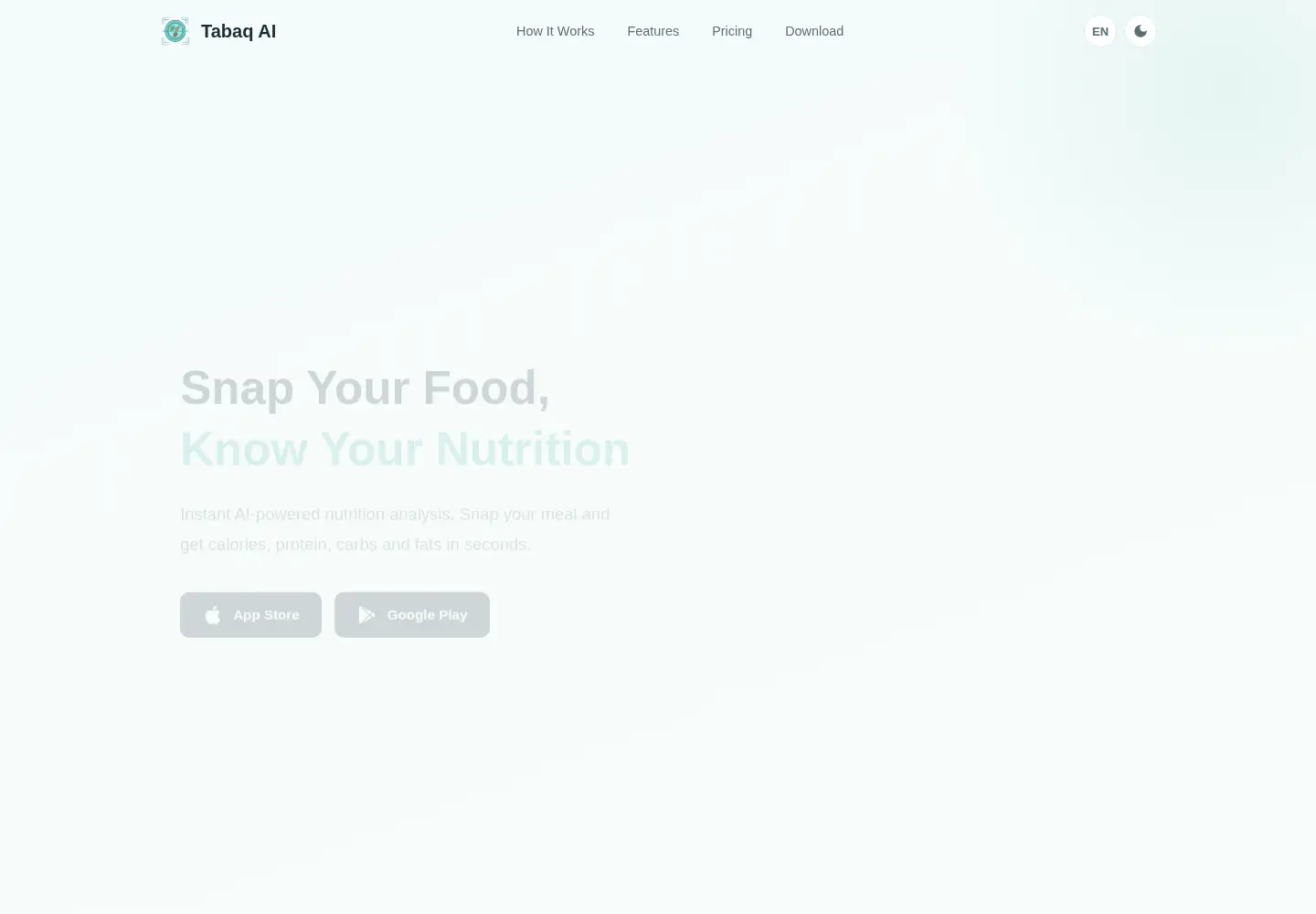 Screenshot of tabaq.ai