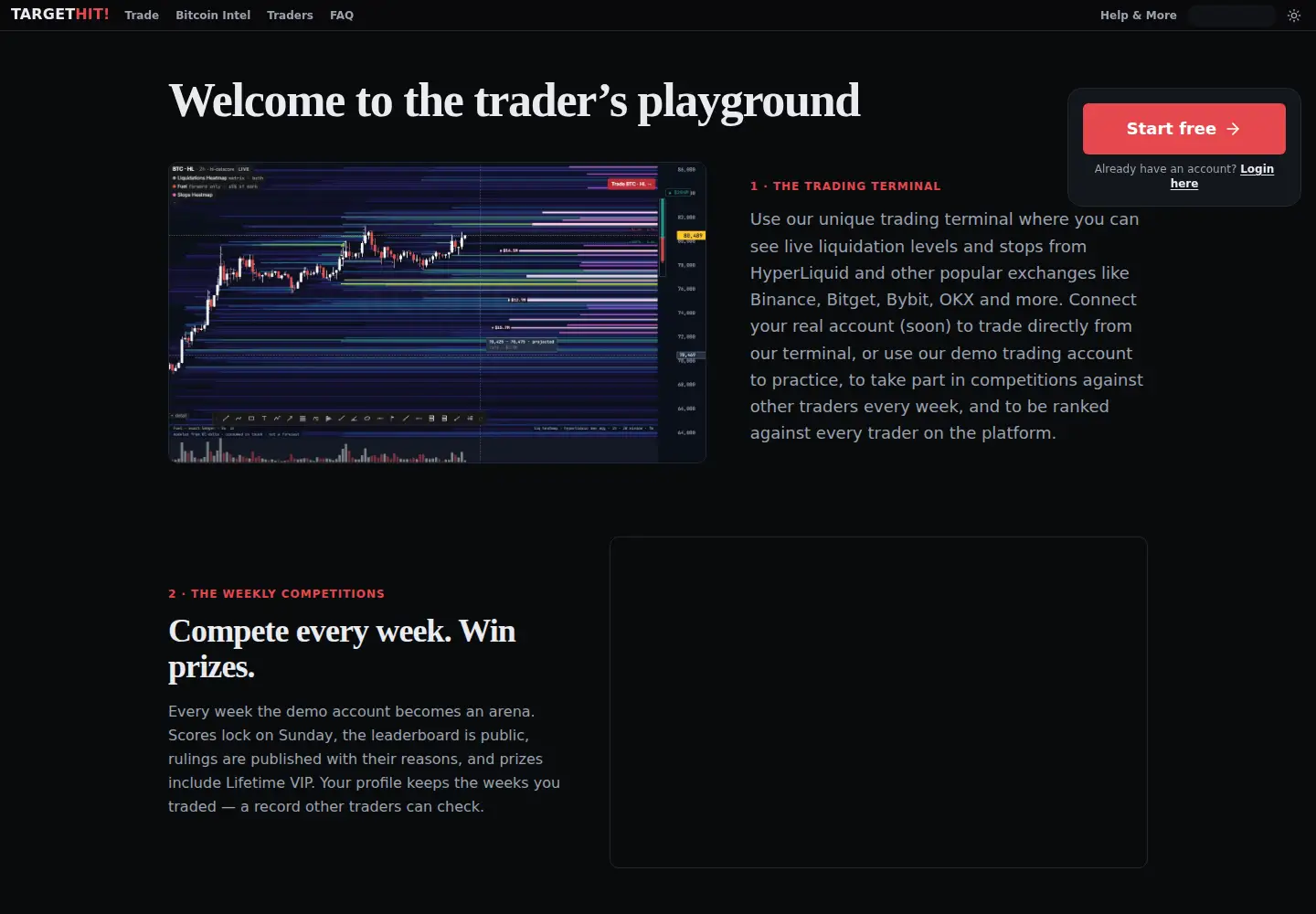 Captured homepage of targethit.ai in the current scan