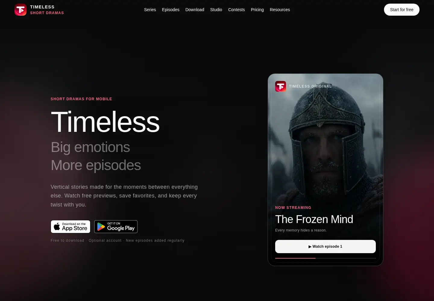 Captured homepage of timelessapp.ai in the current scan