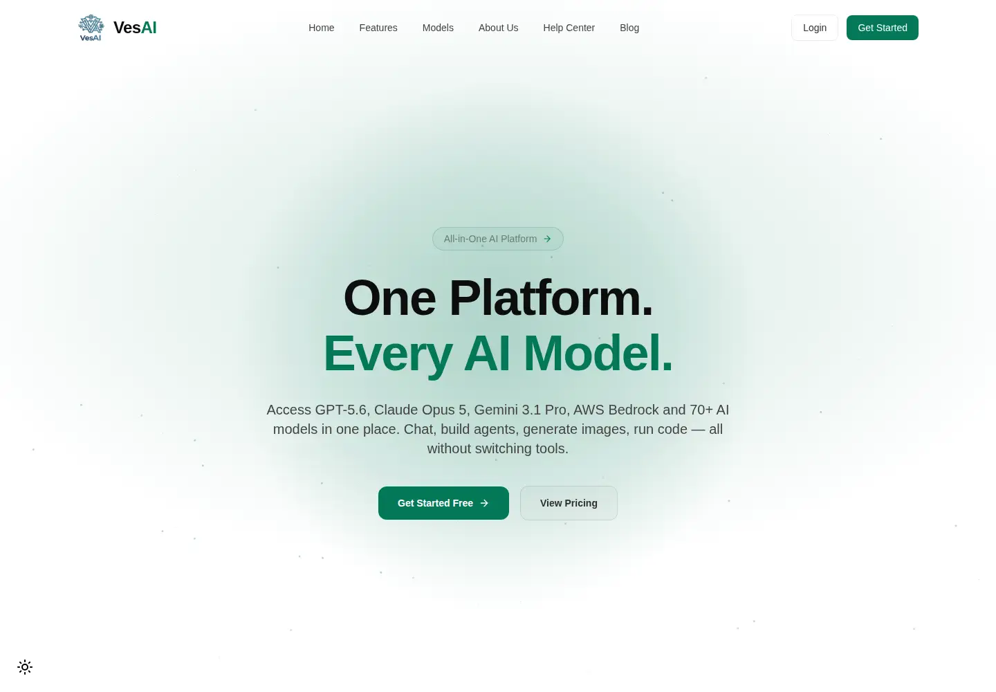 Captured homepage of vesapps.ai in the current scan