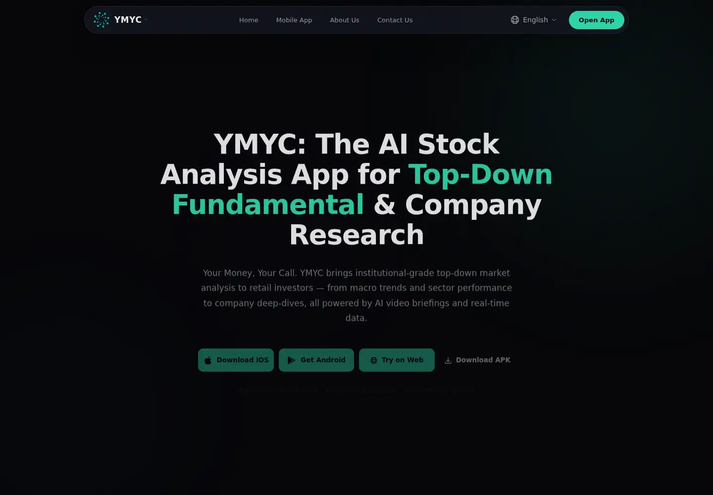Screenshot of ymyc.ai