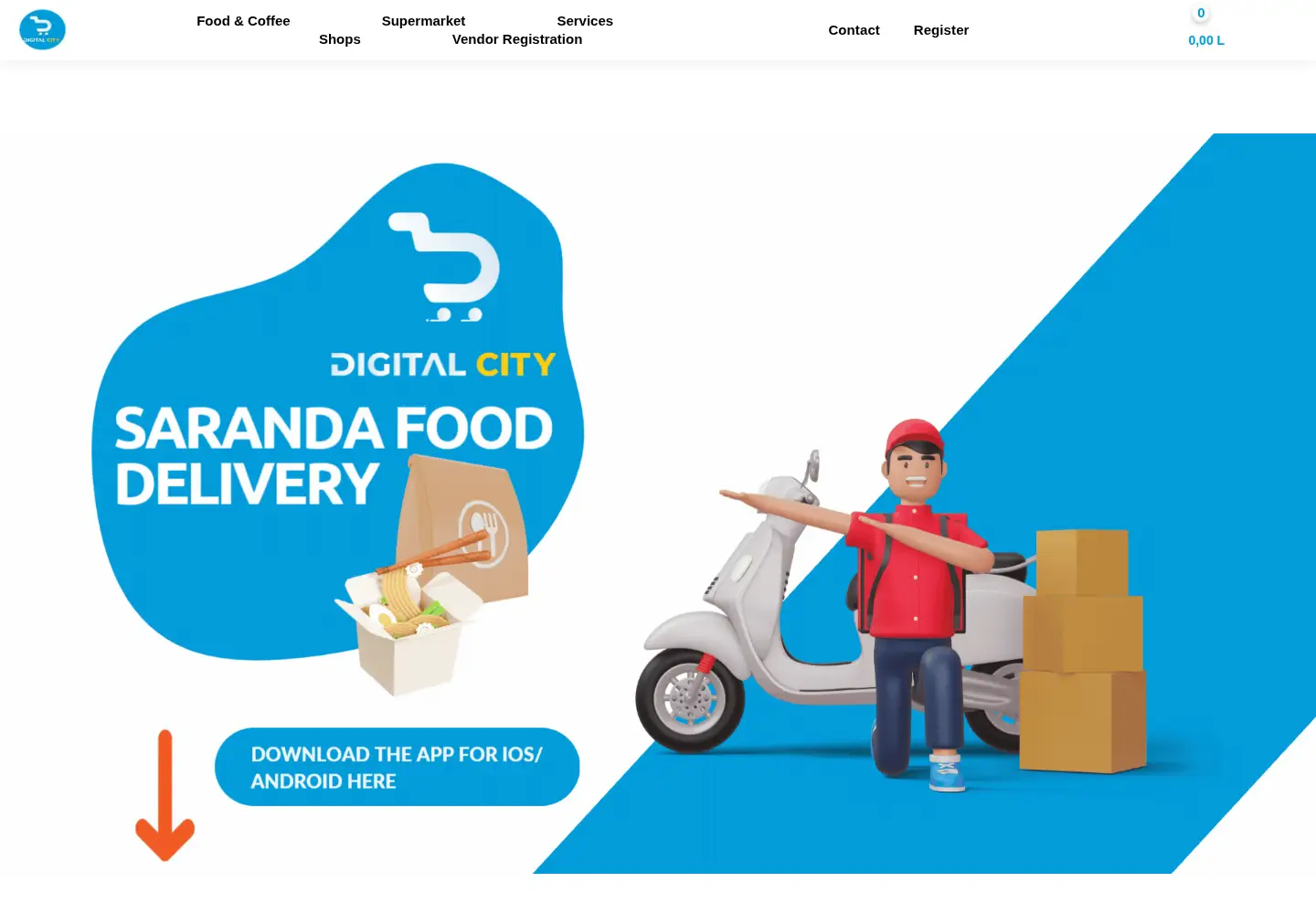 Captured homepage of digitalcity.al in the current scan
