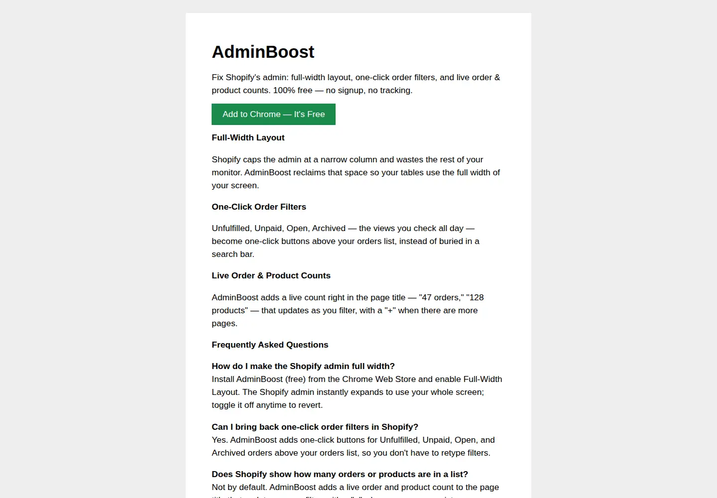 Screenshot of adminboost.app