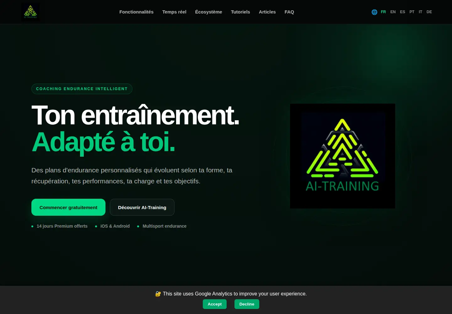 Screenshot of ai-training.app