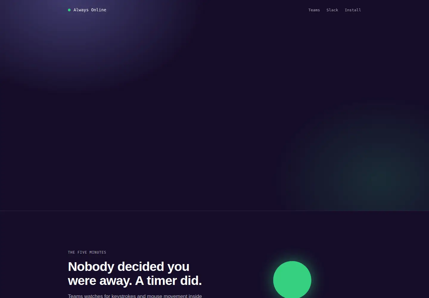 Screenshot of alwaysonline.app
