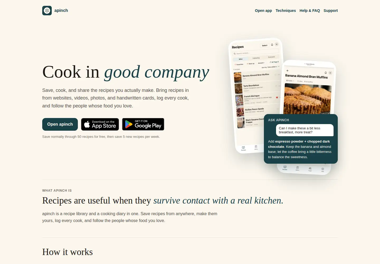 Captured homepage of apinch.app in the current scan