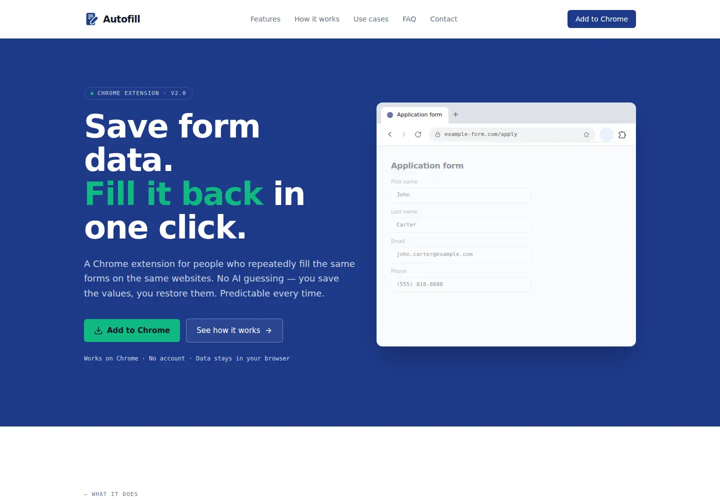 Screenshot of autofill-extension.app