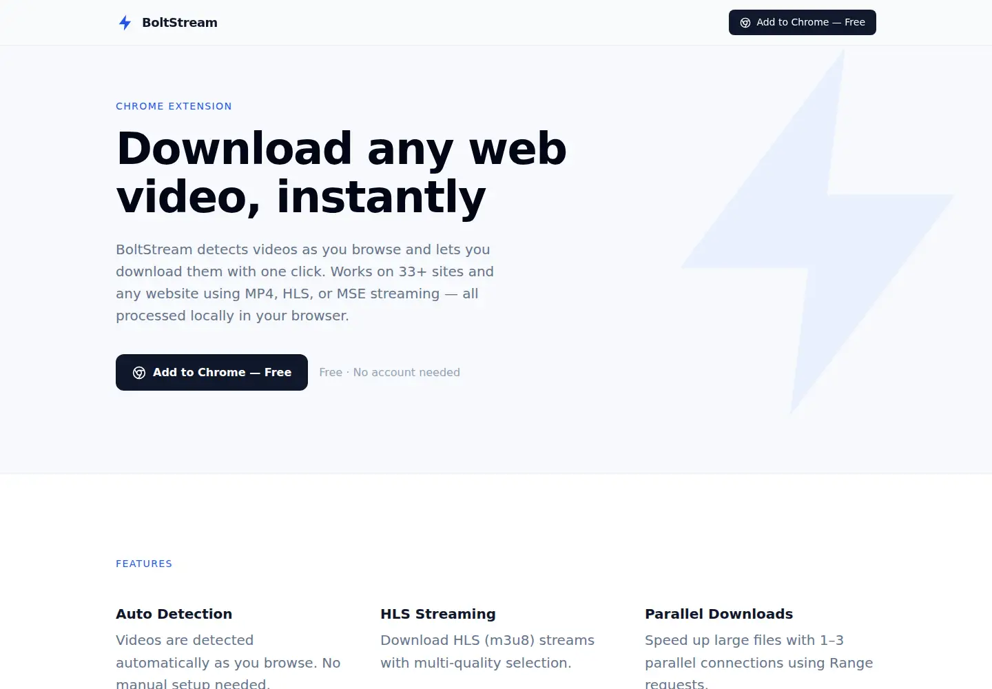 Screenshot of boltstream.app