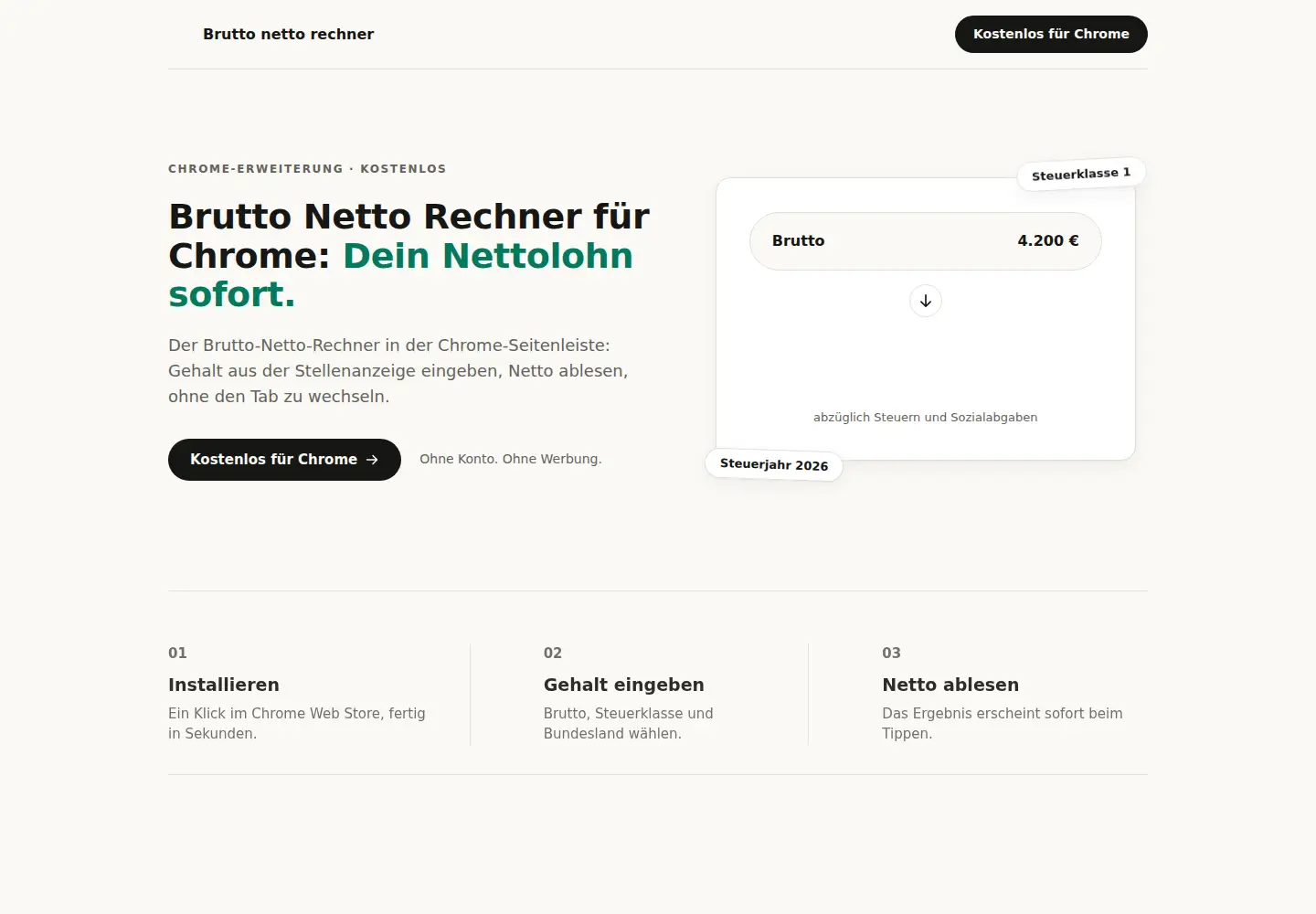 Screenshot of brutto-netto.app
