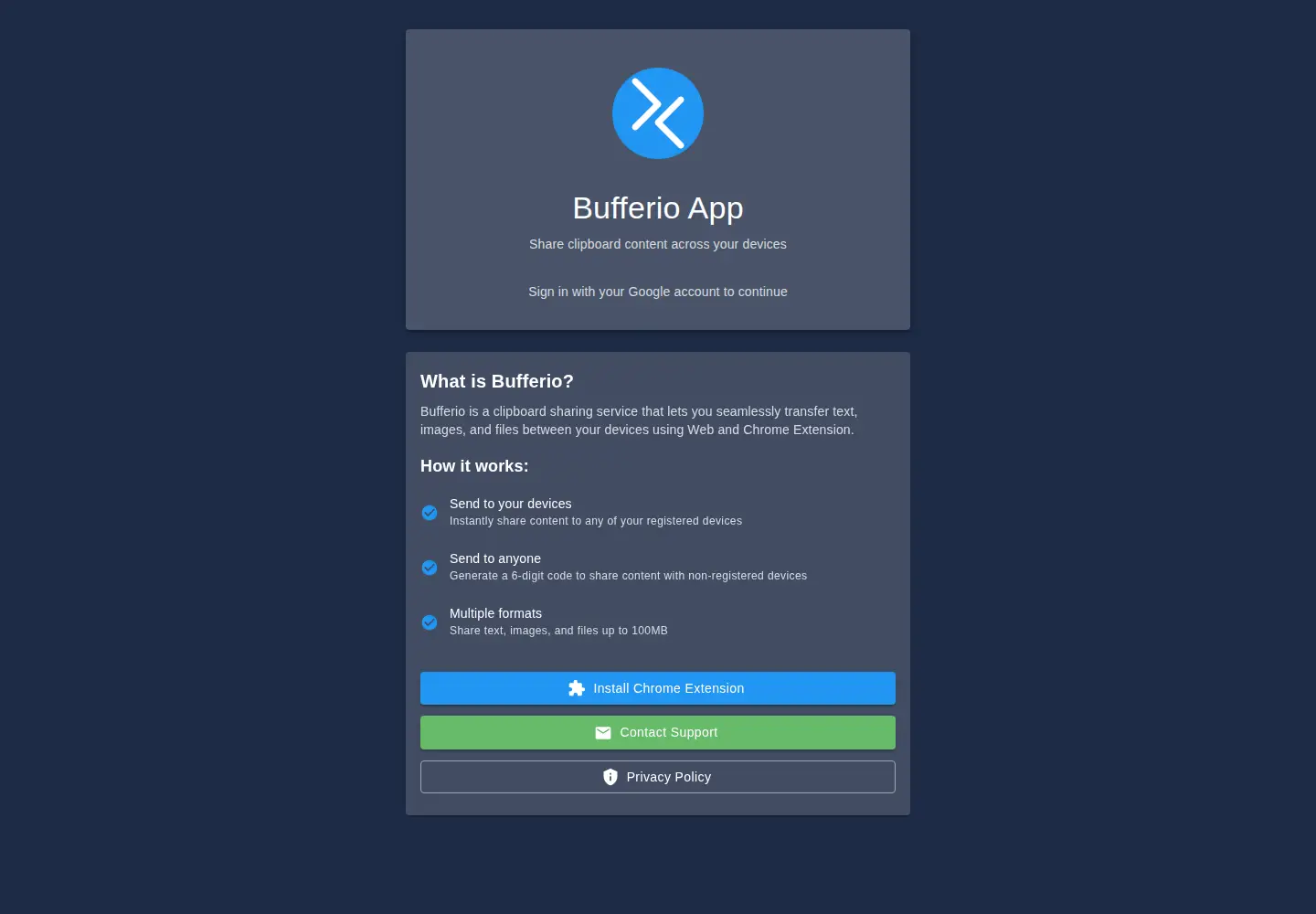 Screenshot of bufferio.app
