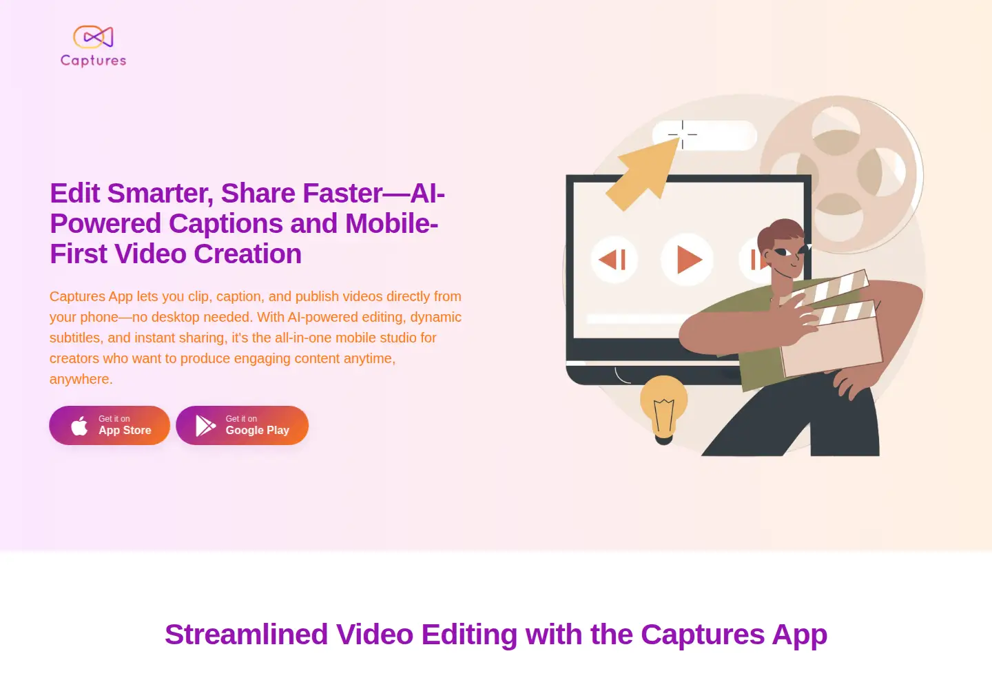 Captured homepage of captures.app in the current scan