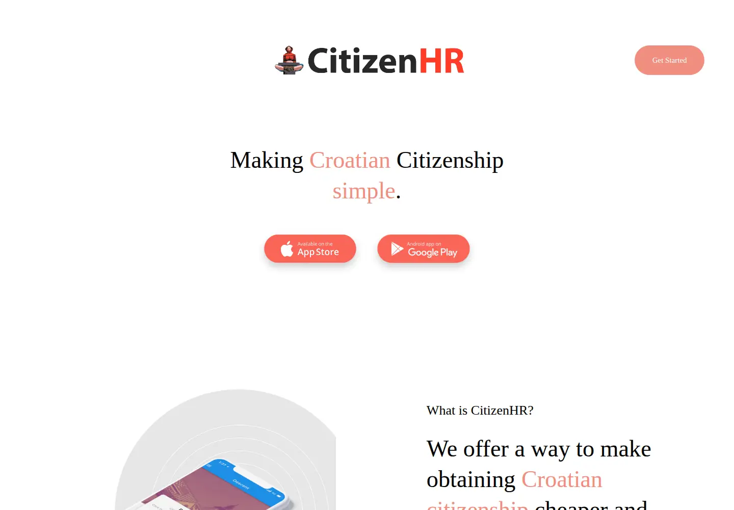 Screenshot of citizenhr.app