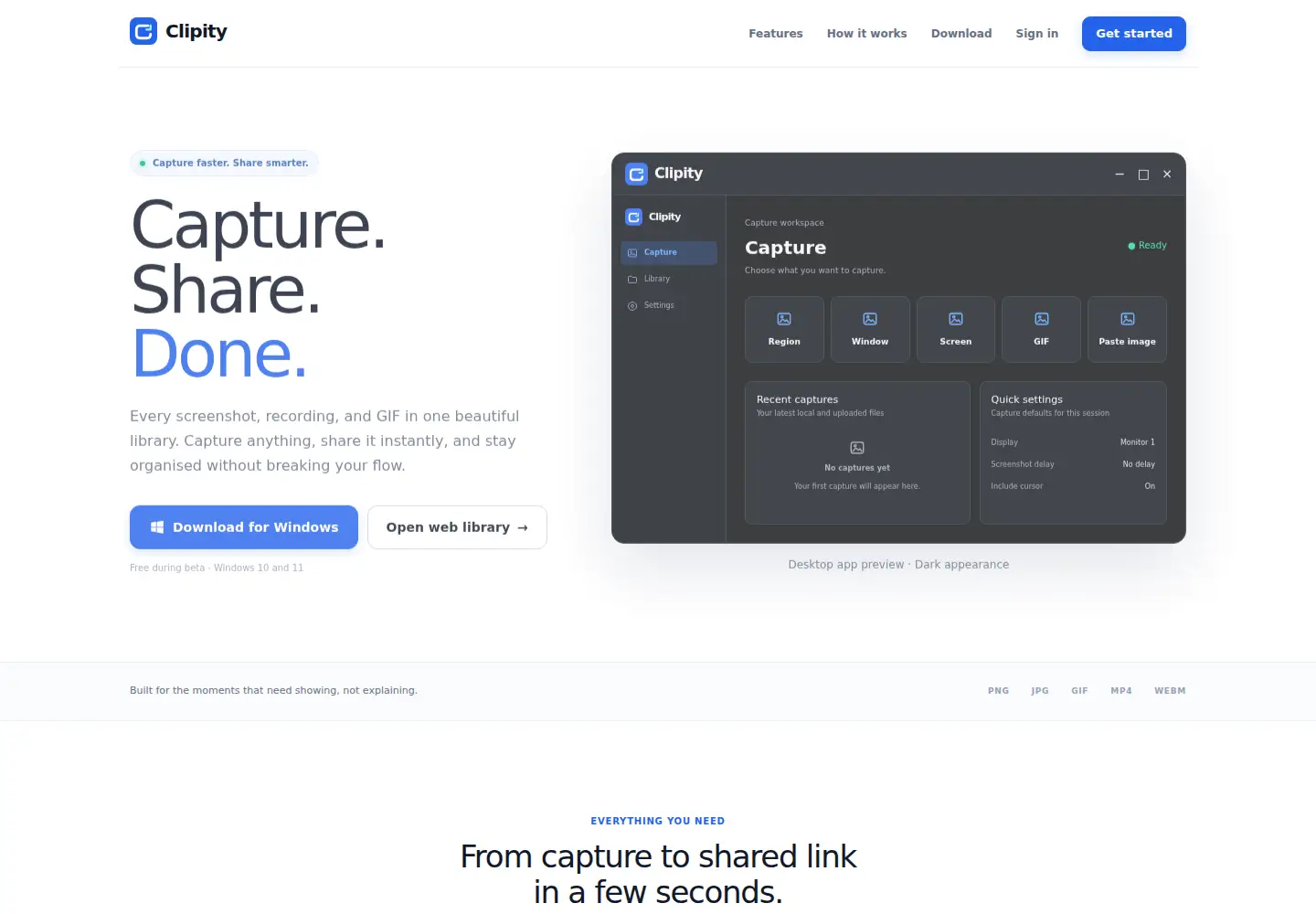 Screenshot of clipity.app
