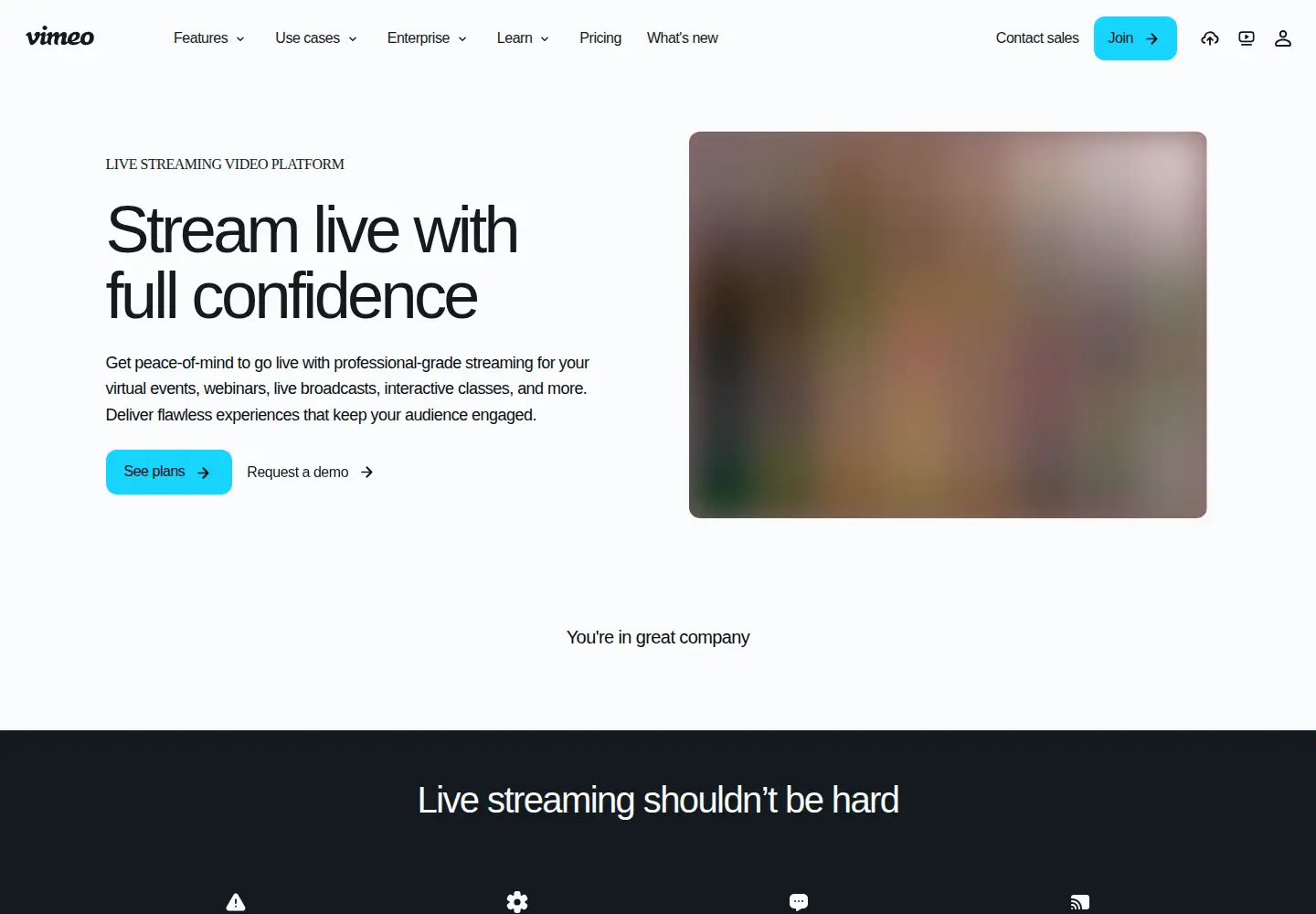 Screenshot of livestream.com