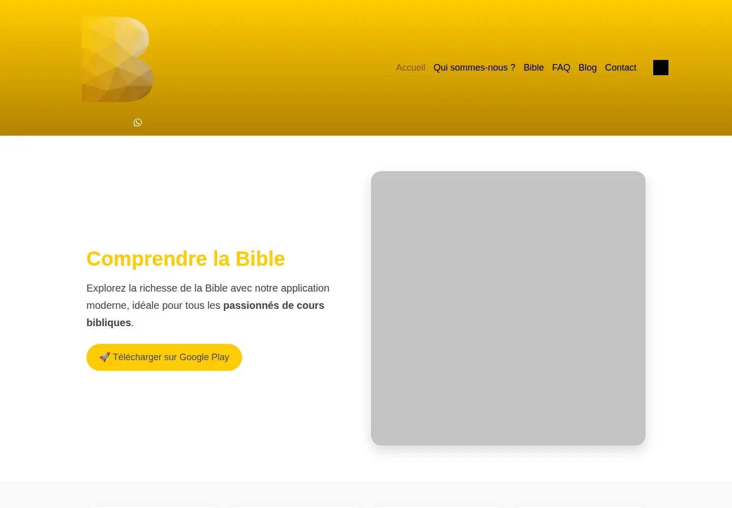 Screenshot of comprendrelabible.app