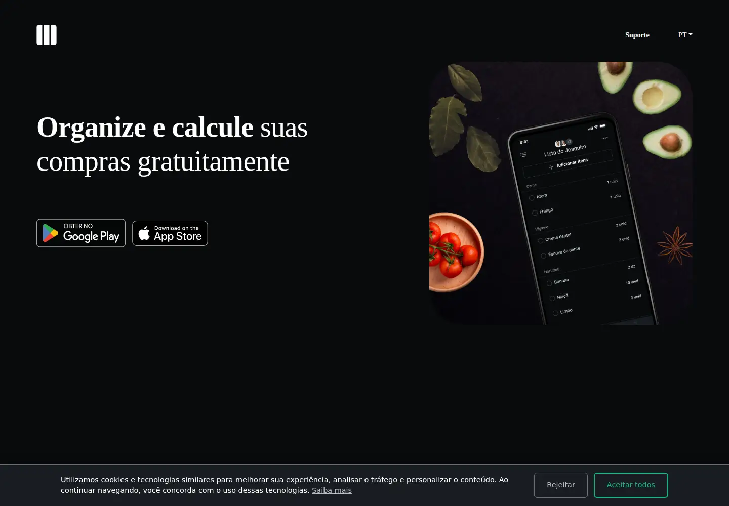 Captured homepage of coompras.app in the current scan