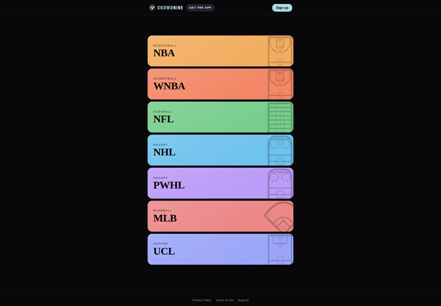 Screenshot of crowdnine.app