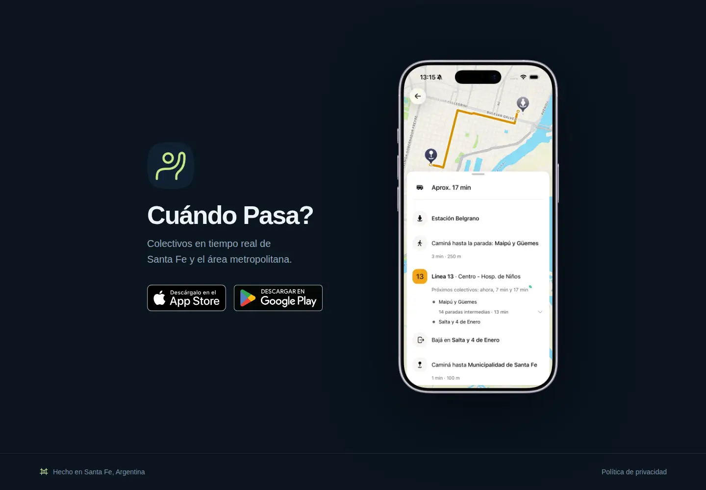 Screenshot of cuandopasa.app