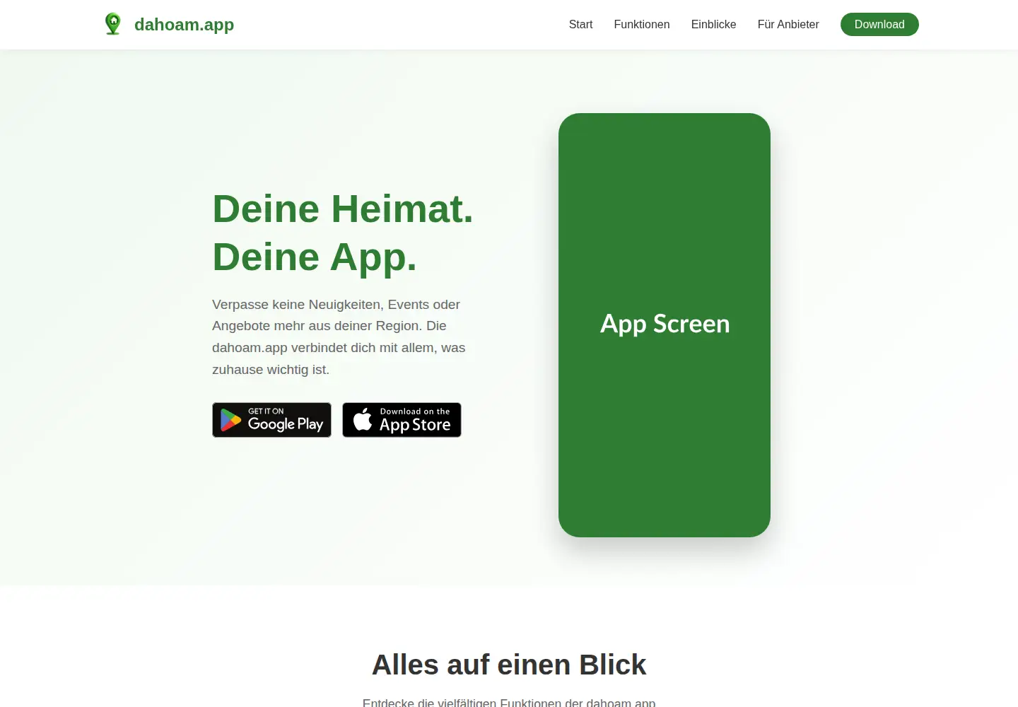 Screenshot of dahoam.app