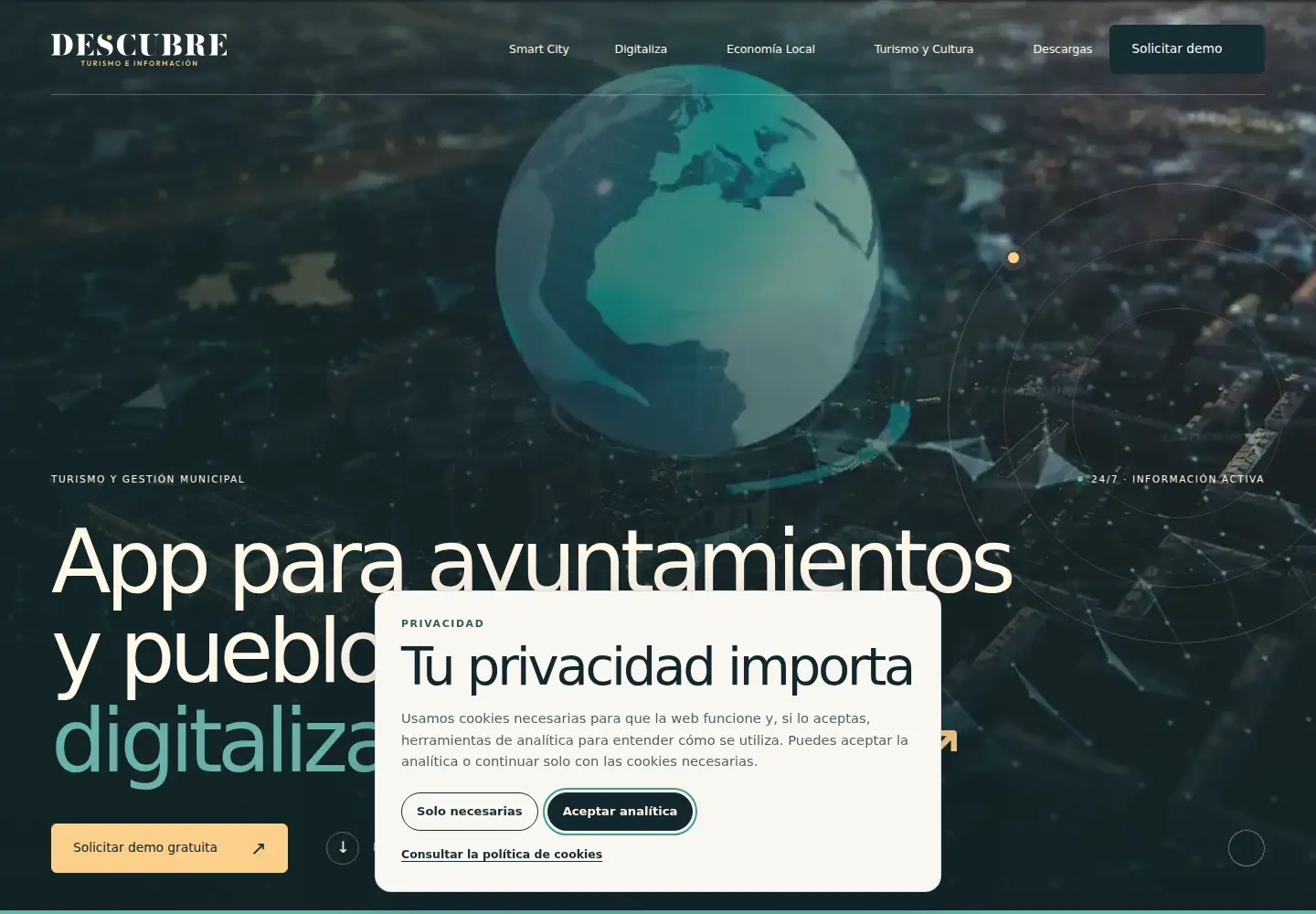 Screenshot of descubreturismo.app