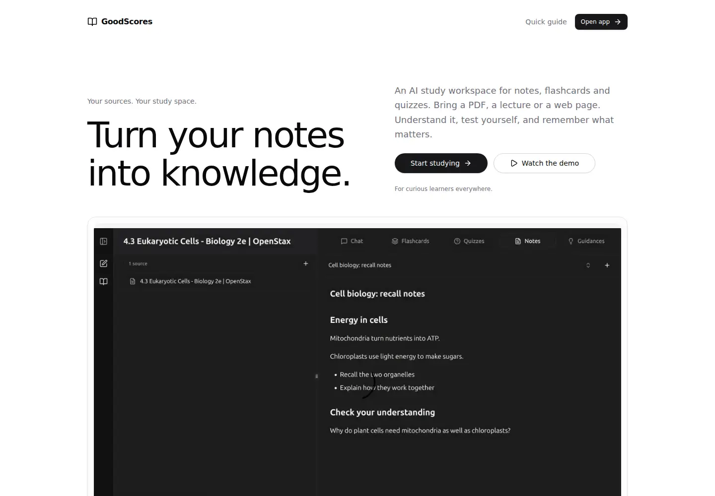 Screenshot of detailednote.app