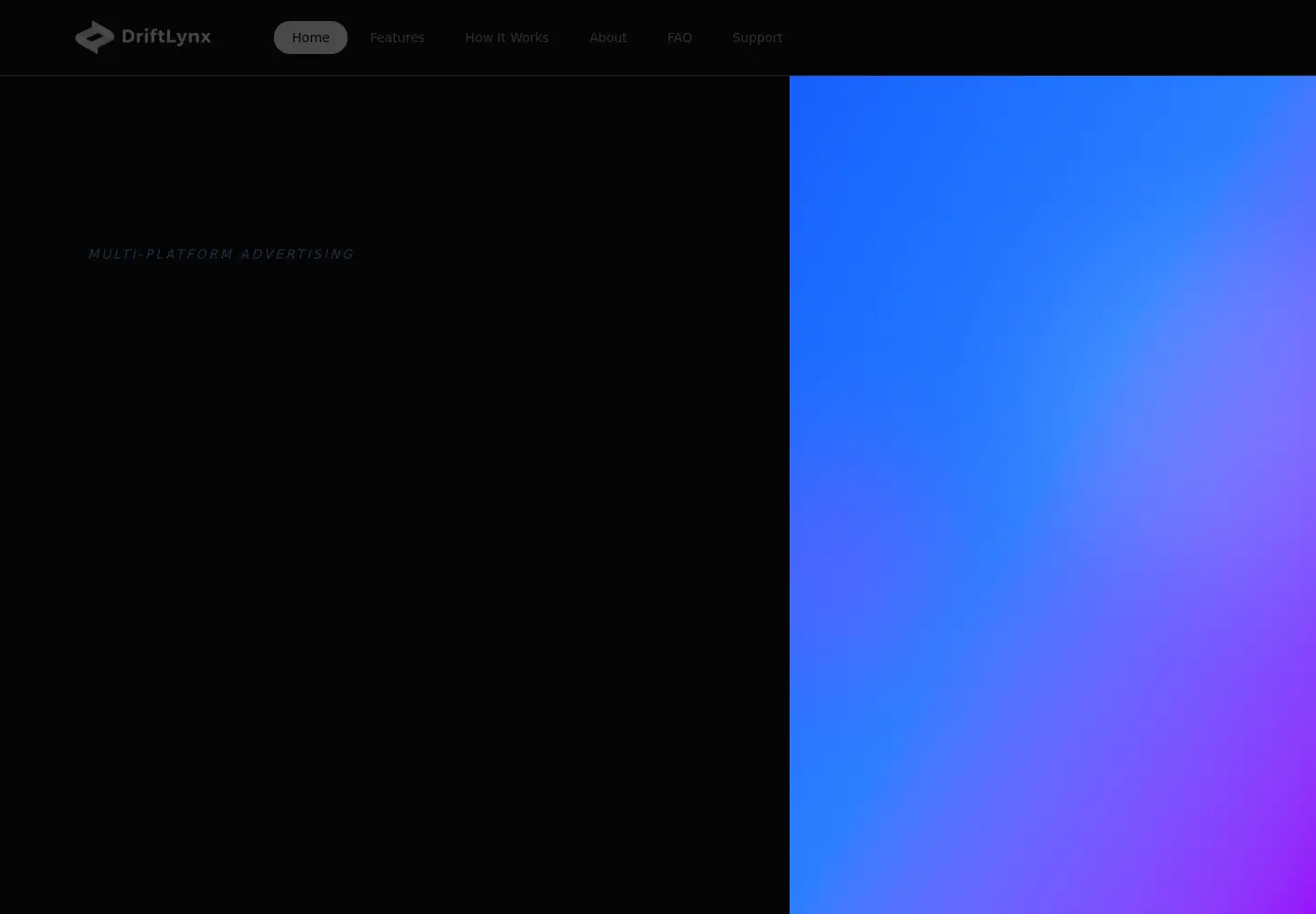 Screenshot of driftlynx.app