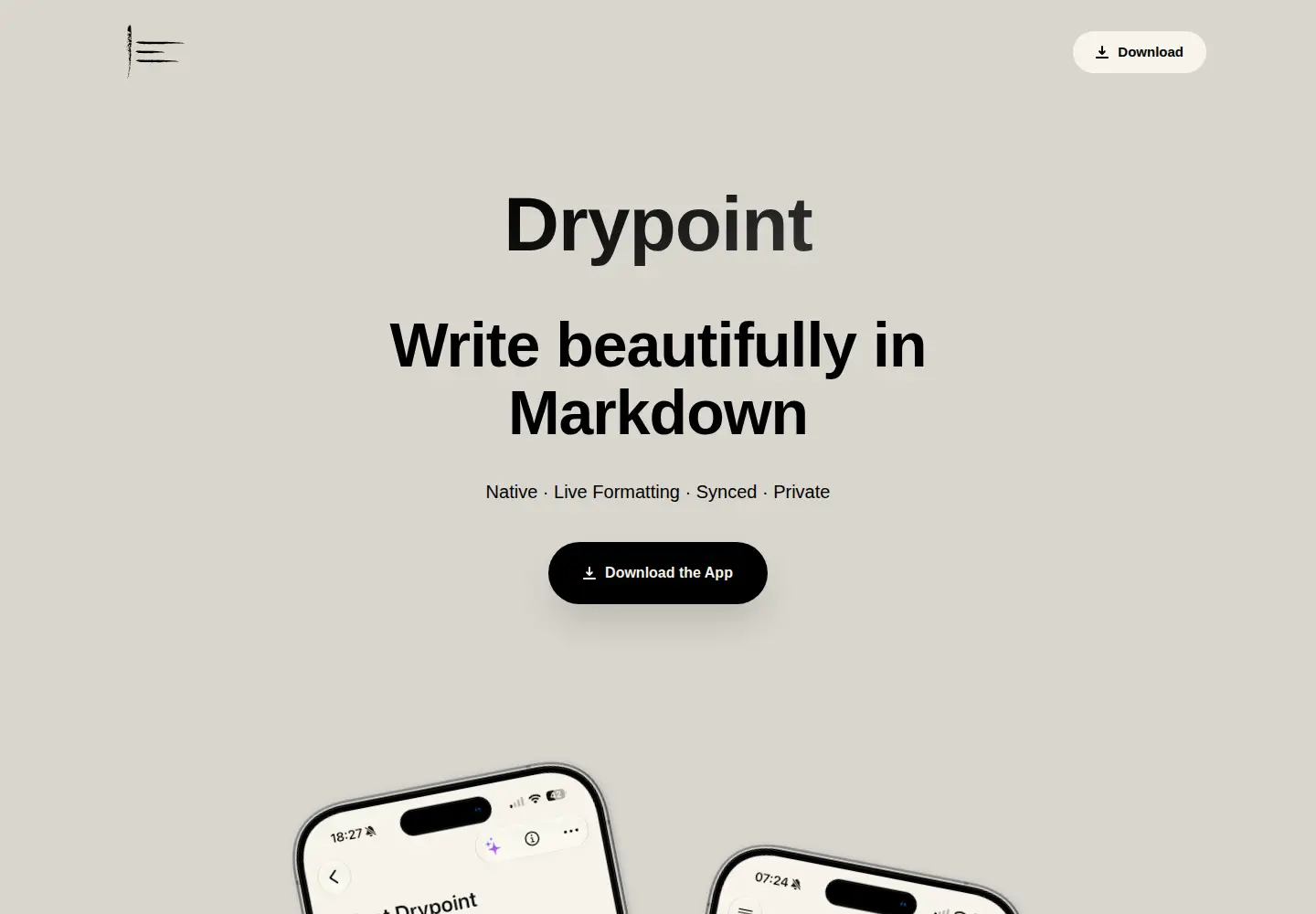 Screenshot of drypoint.app