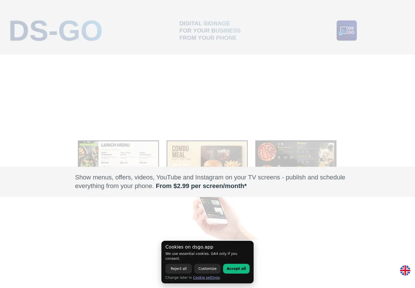 Screenshot of dsgo.app