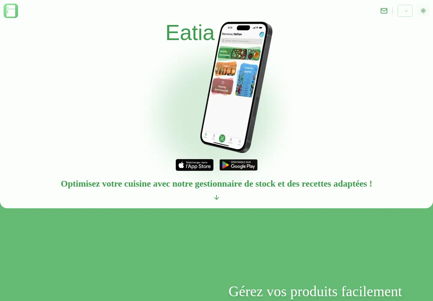 Screenshot of eatia.app