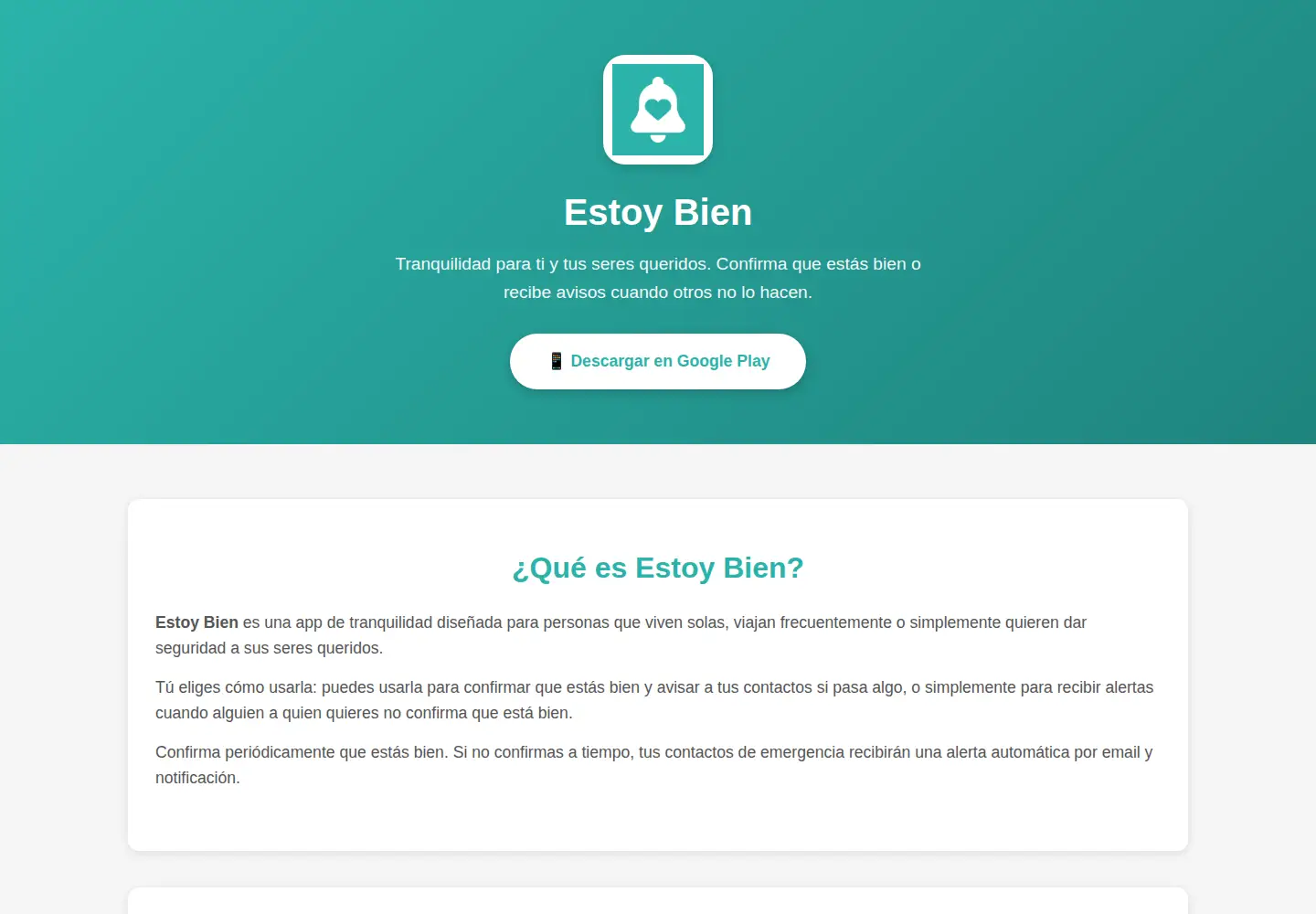 Screenshot of estoybien.app