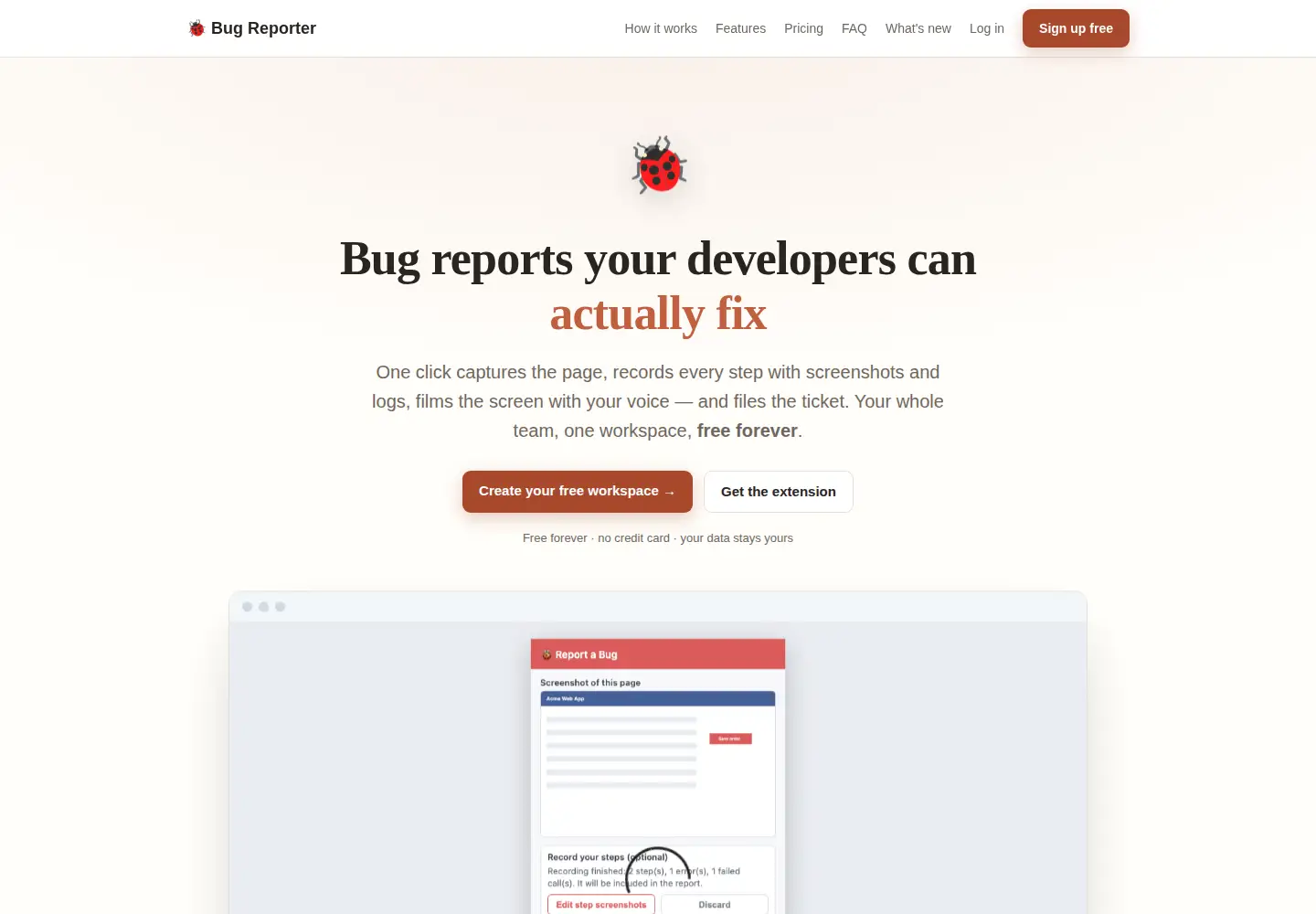 Screenshot of findbugs.app