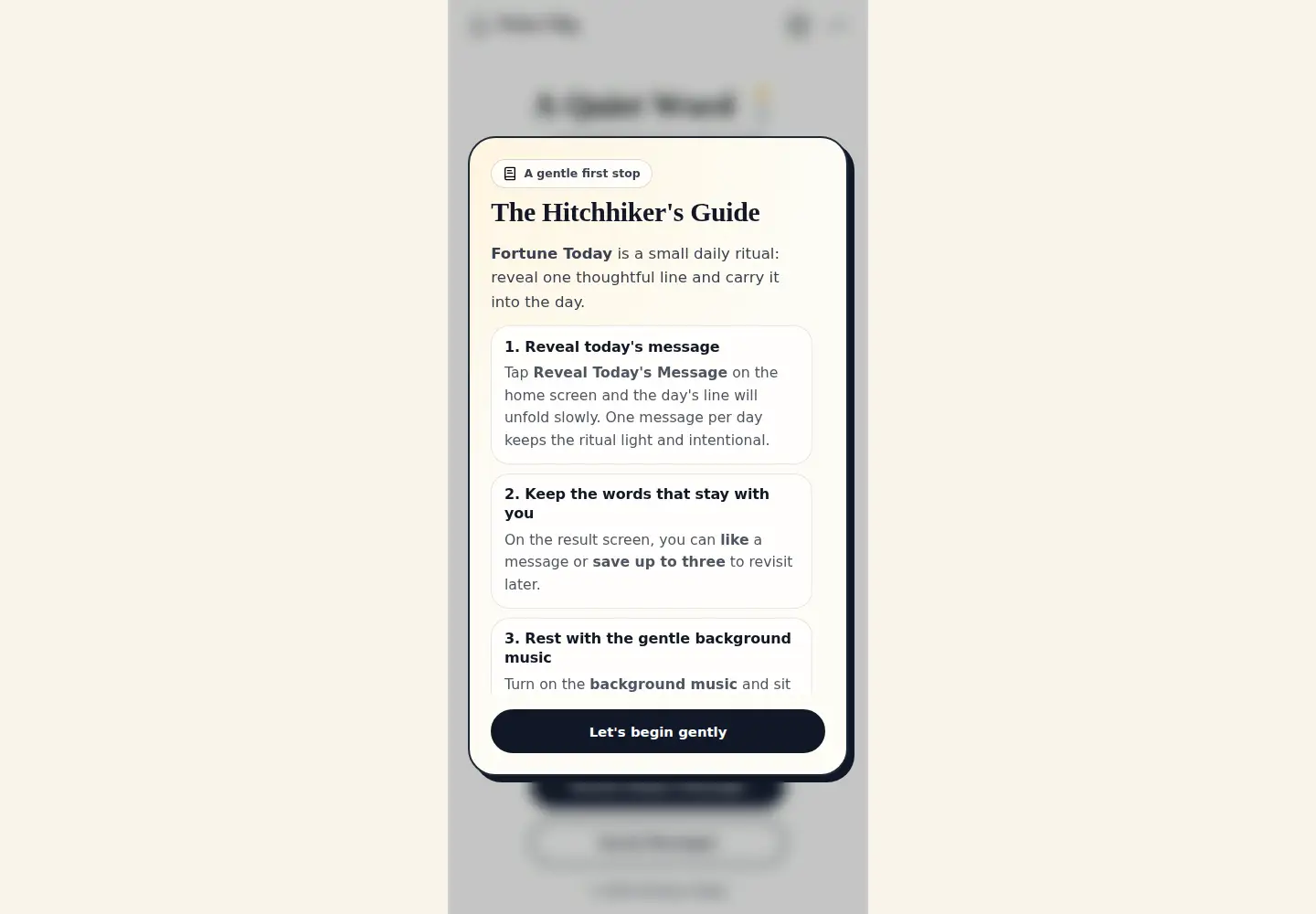 Screenshot of fortunetoday.app