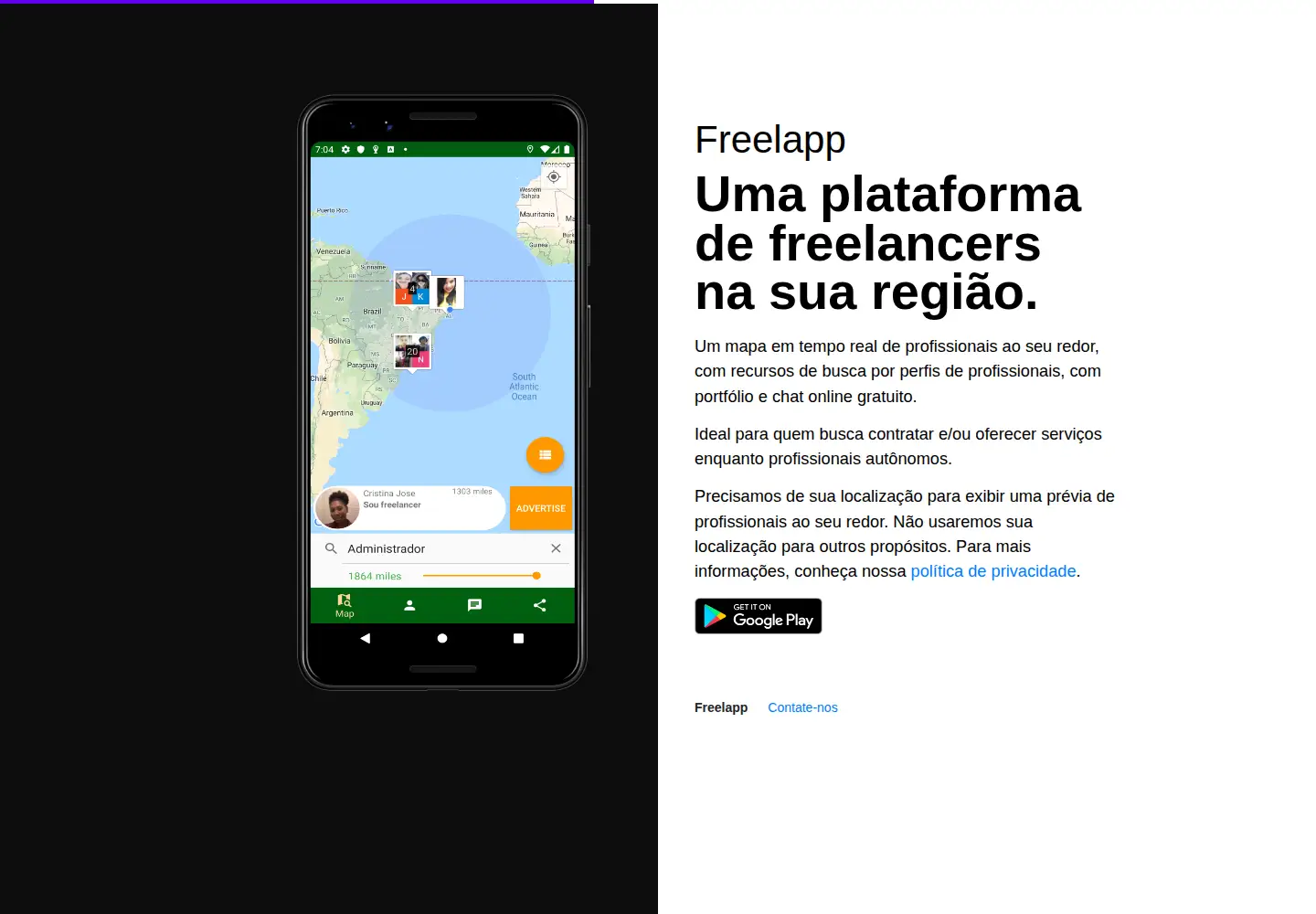 Screenshot of freel.app