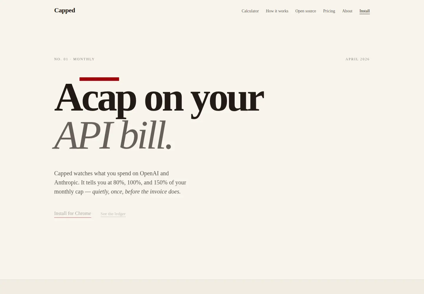Screenshot of getcapped.app