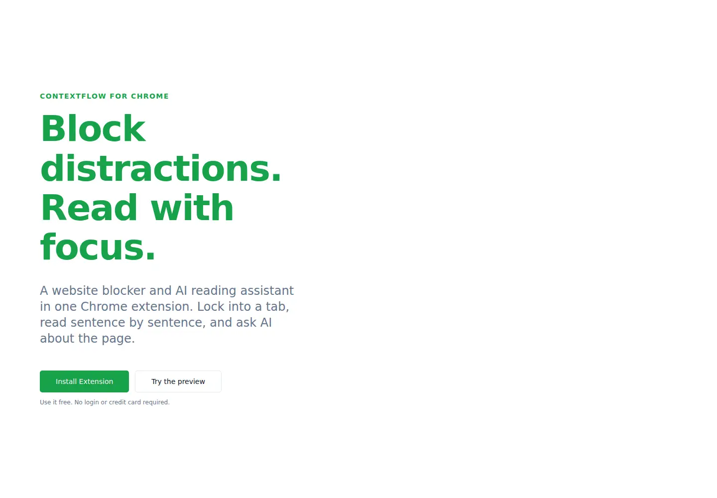 Screenshot of getcontextflow.app