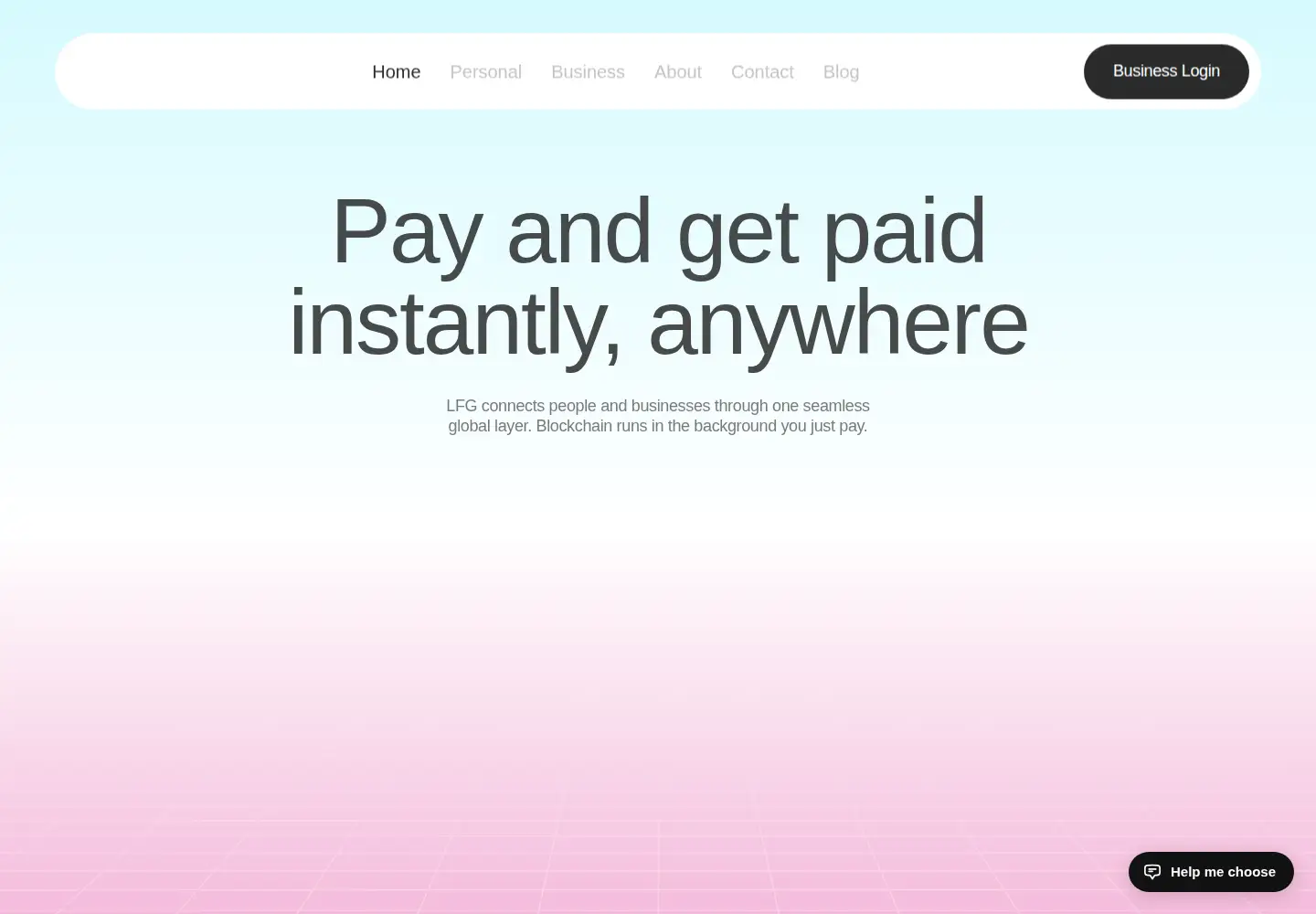 Screenshot of getlfg.app