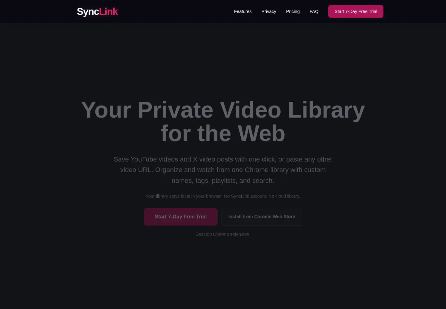 Screenshot of getsynclink.app