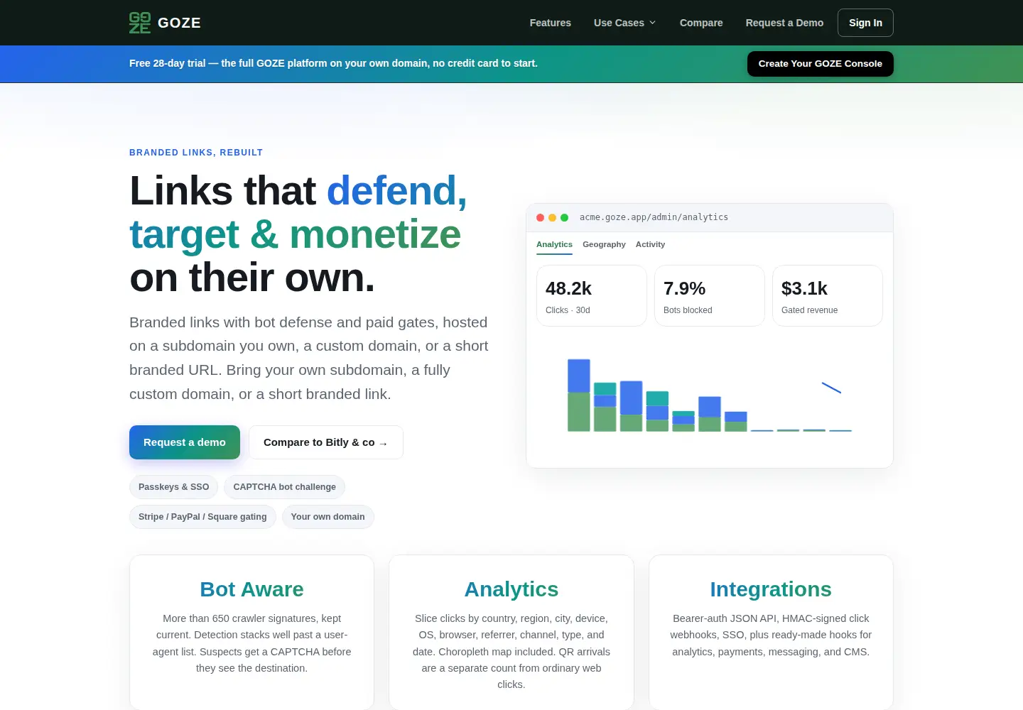 Screenshot of goze.app