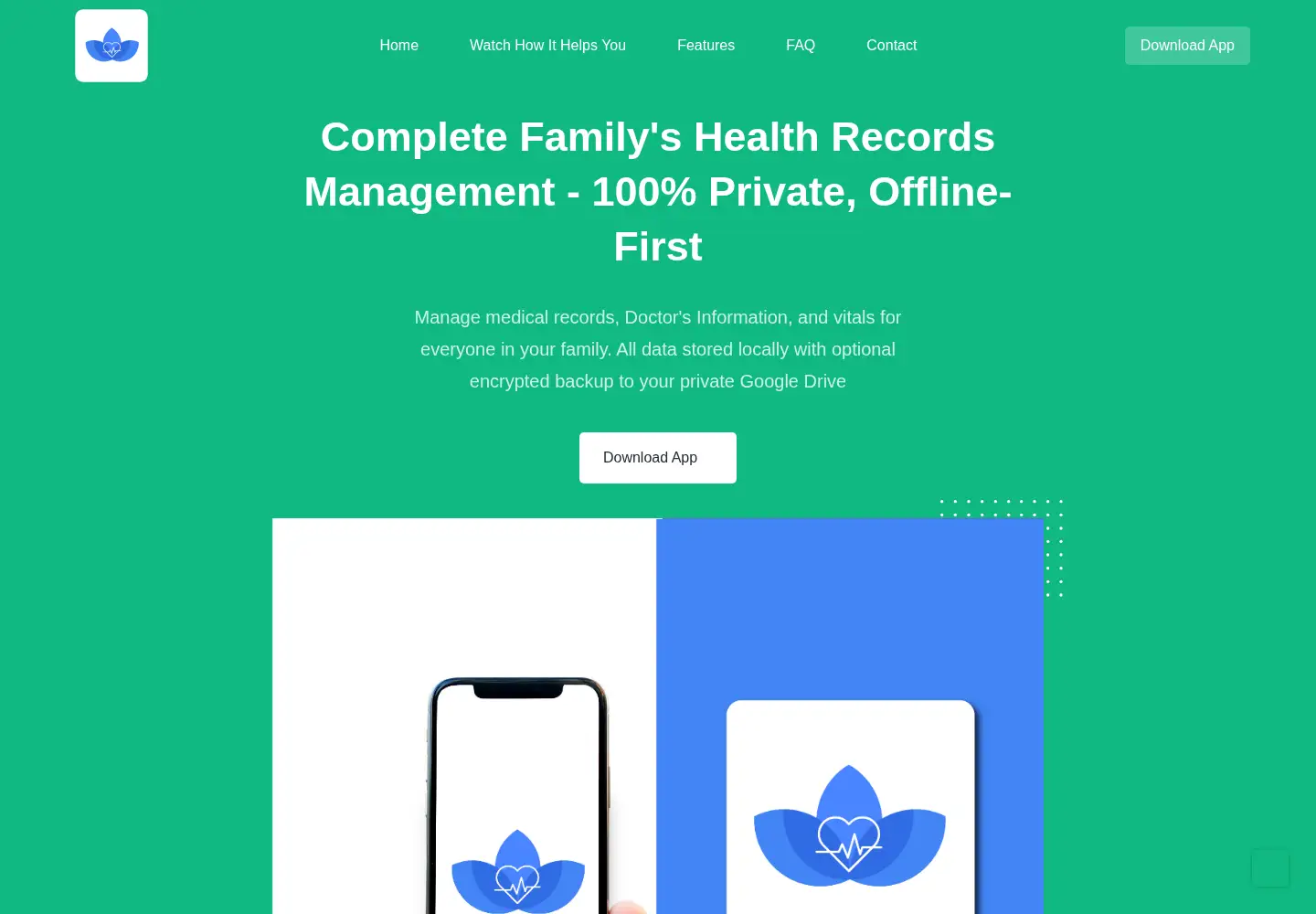 Screenshot of healthkeeper.app