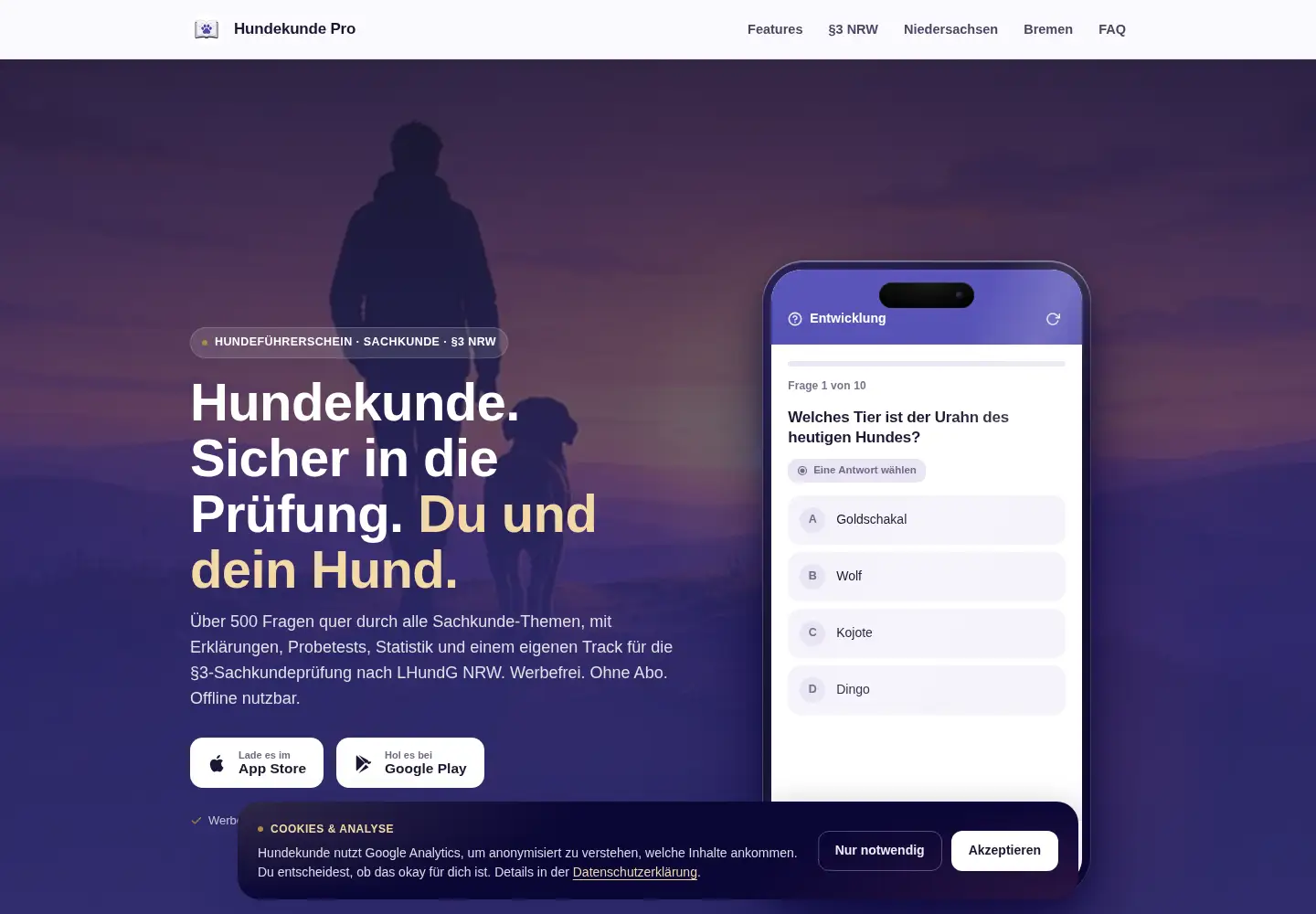 Screenshot of hundekunde.app